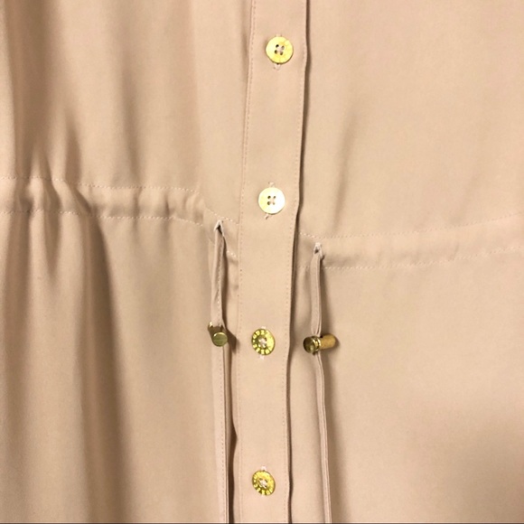 Guess Tan Button Down Sleeveless Dress - Picture 6 of 7